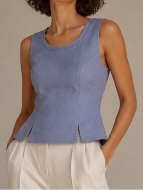 LIZ CLAIBORNE | Sleeveless Peplum Top